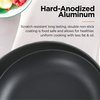 Othello 2-Piece Hard-Anodized Non-Stick Fry Pan Cookware Set, Black CH-AP2